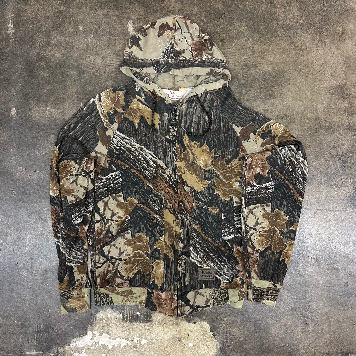 Vintage 90s Walls Real Tree Camo Hoodie