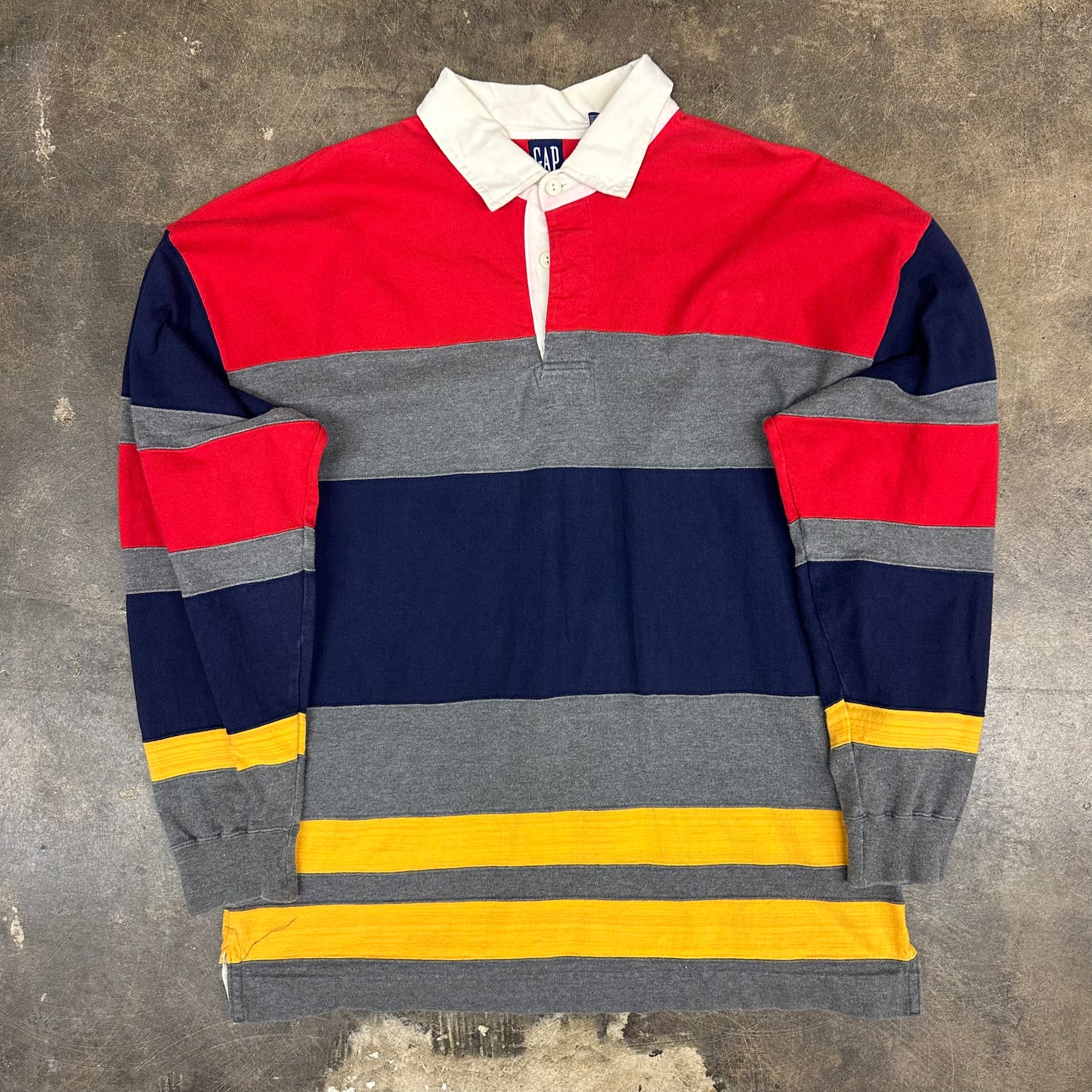Vintage 90s GAP Striped Rugby Long Sleeve