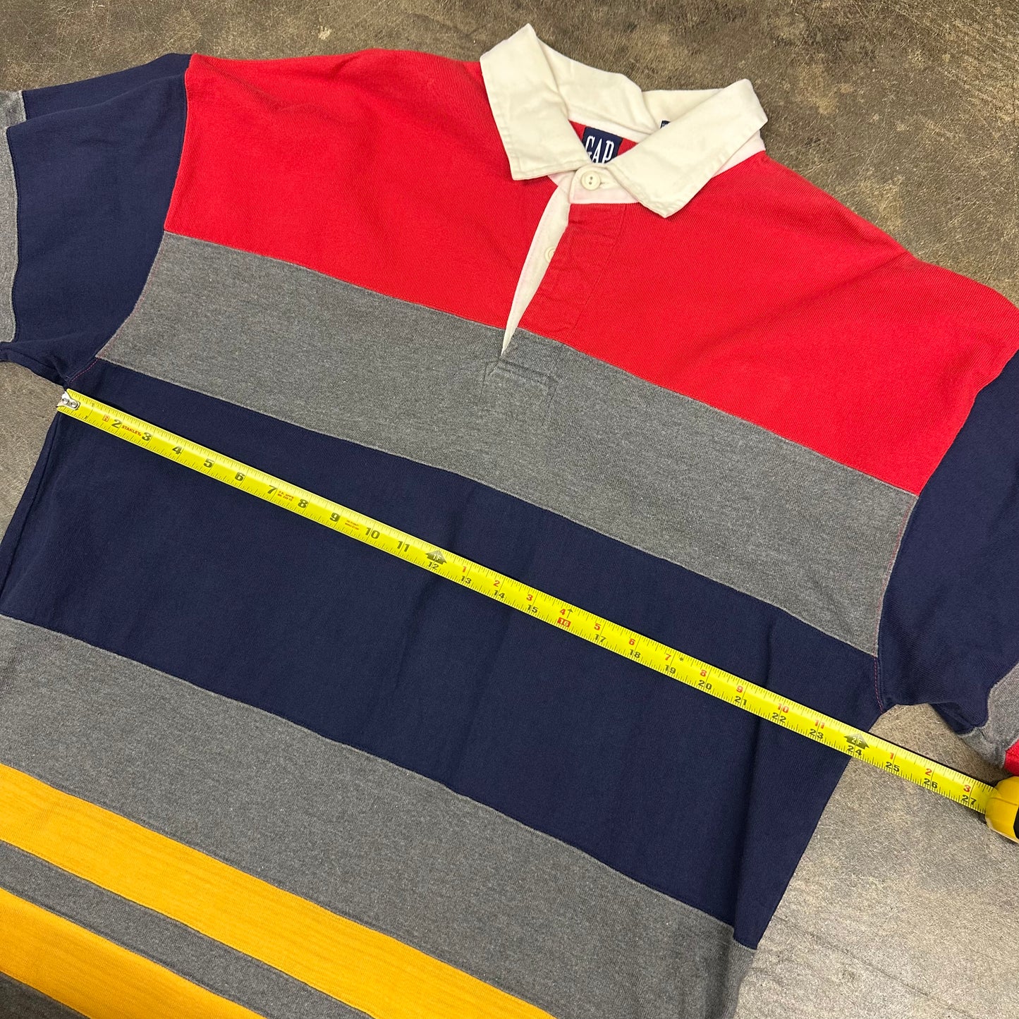 Vintage 90s GAP Striped Rugby Long Sleeve