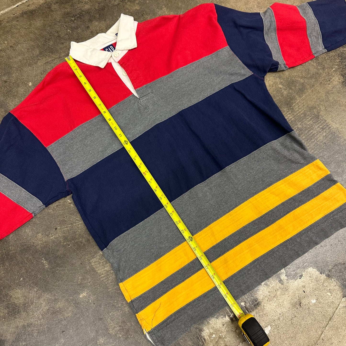 Vintage 90s GAP Striped Rugby Long Sleeve