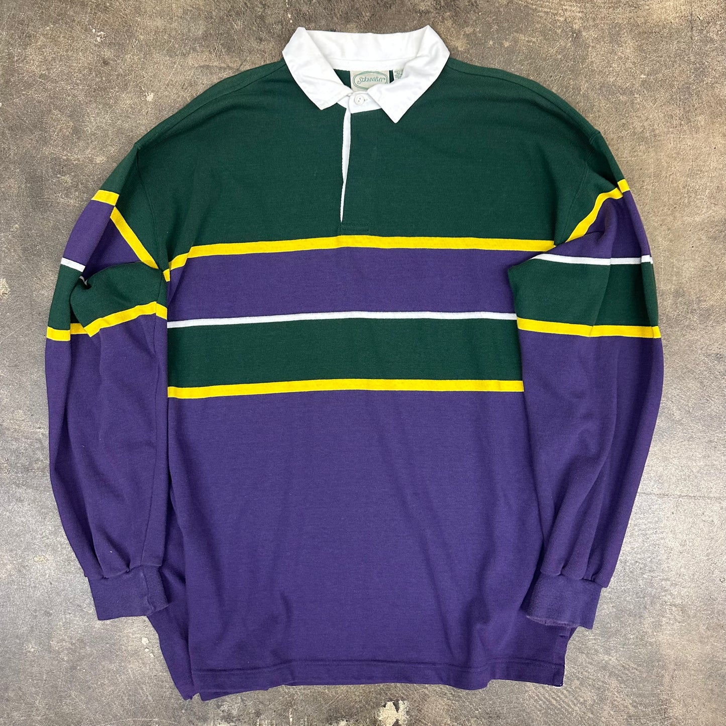Vintage 90s Striped Rugby Long Sleeve