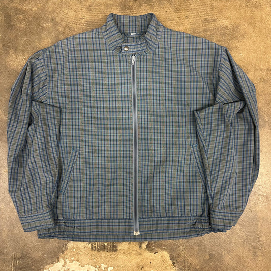 Vintage 90s Plaid Zip Up Jacket