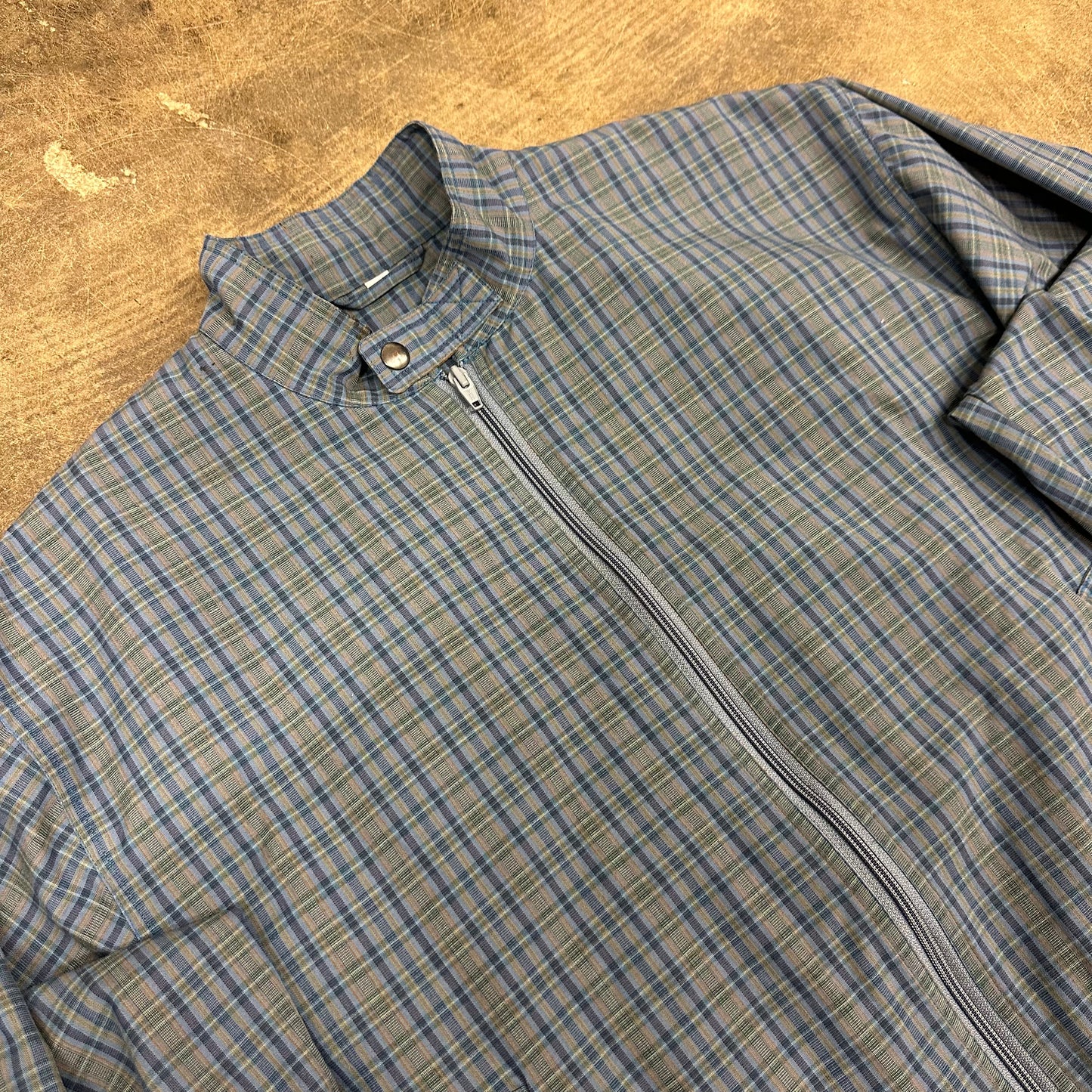 Vintage 90s Plaid Zip Up Jacket