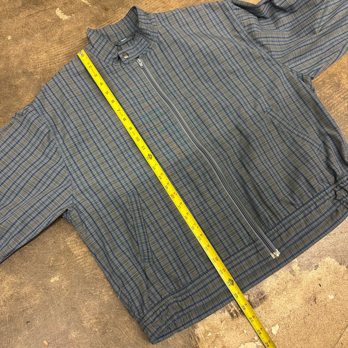 Vintage 90s Plaid Zip Up Jacket