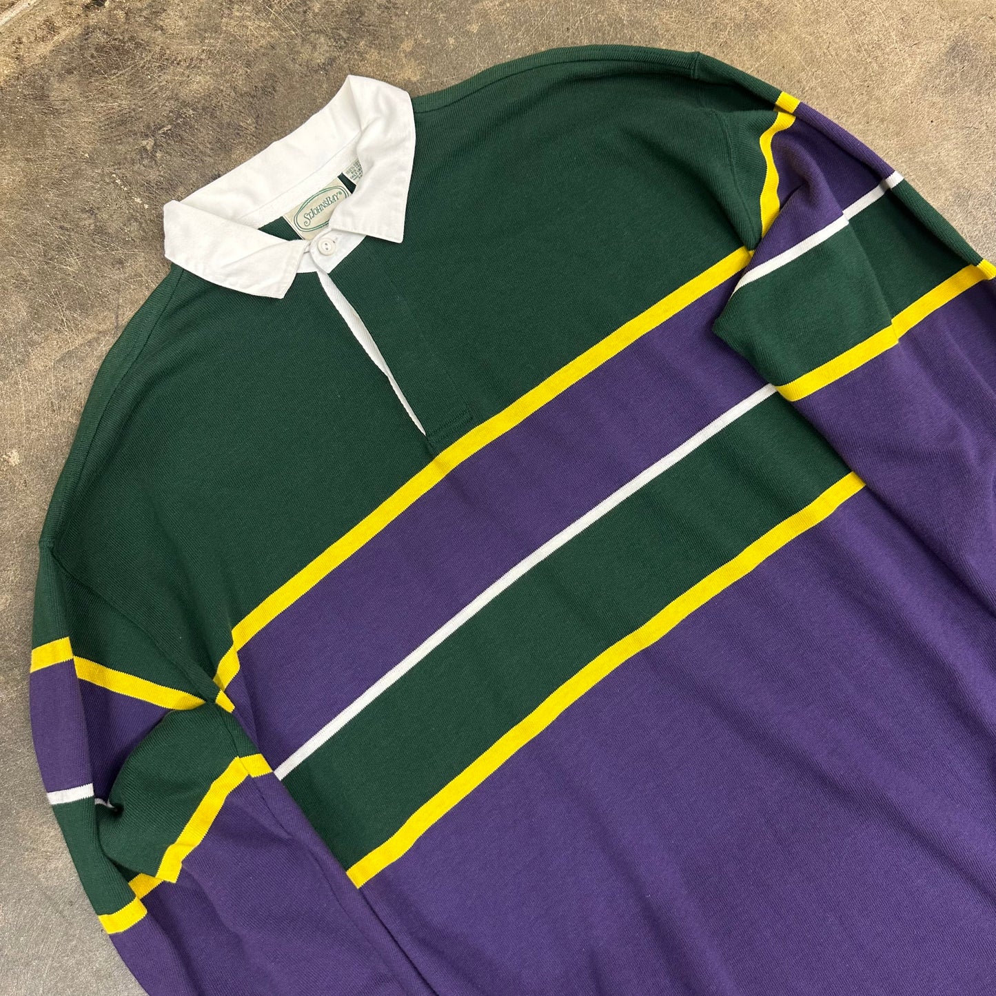 Vintage 90s Striped Rugby Long Sleeve